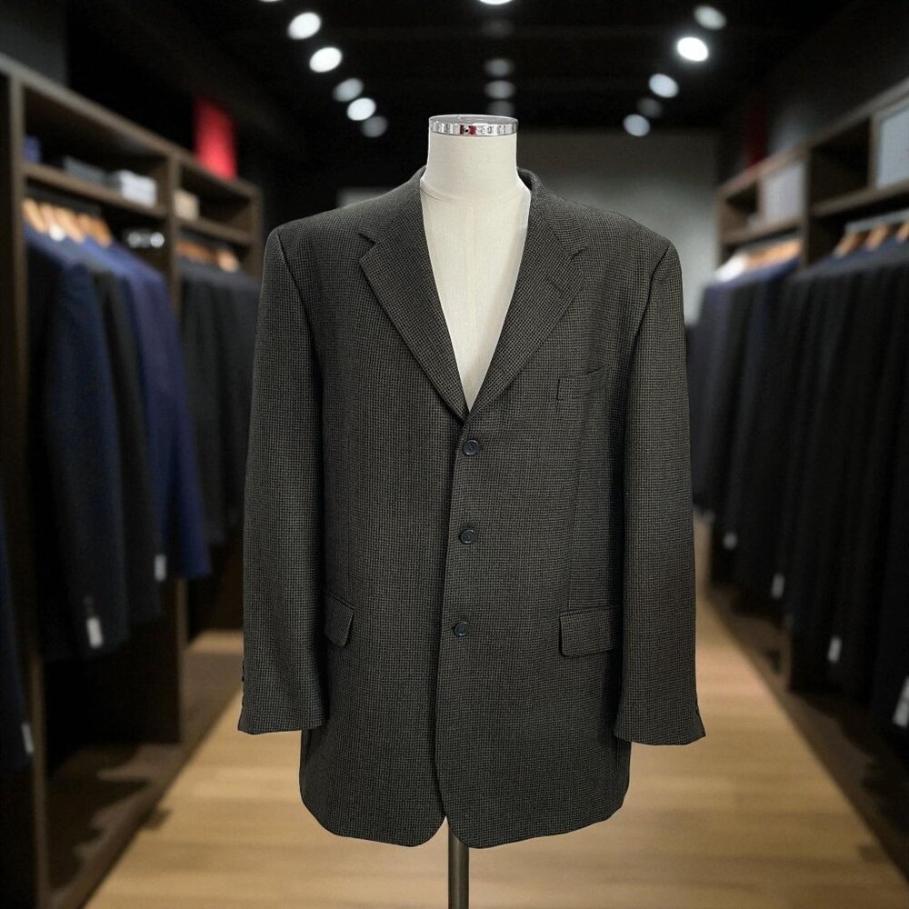 Italian Wool Blazer 46L Bottoli Made In Italy Classic Career Academia Vintage